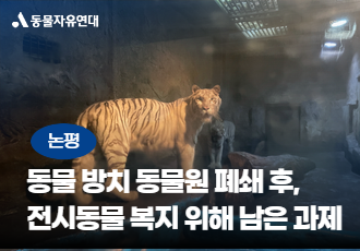 [논평]동물 방치∙학대하던 동물원 폐쇄 후 전시동물 복지 실현을 위해 아직 남은 과제