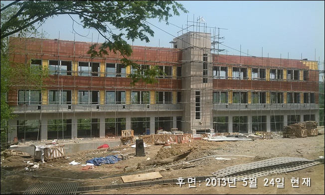 5월 22일 기준, 동물보육원 공사 진행 상황입니다. 