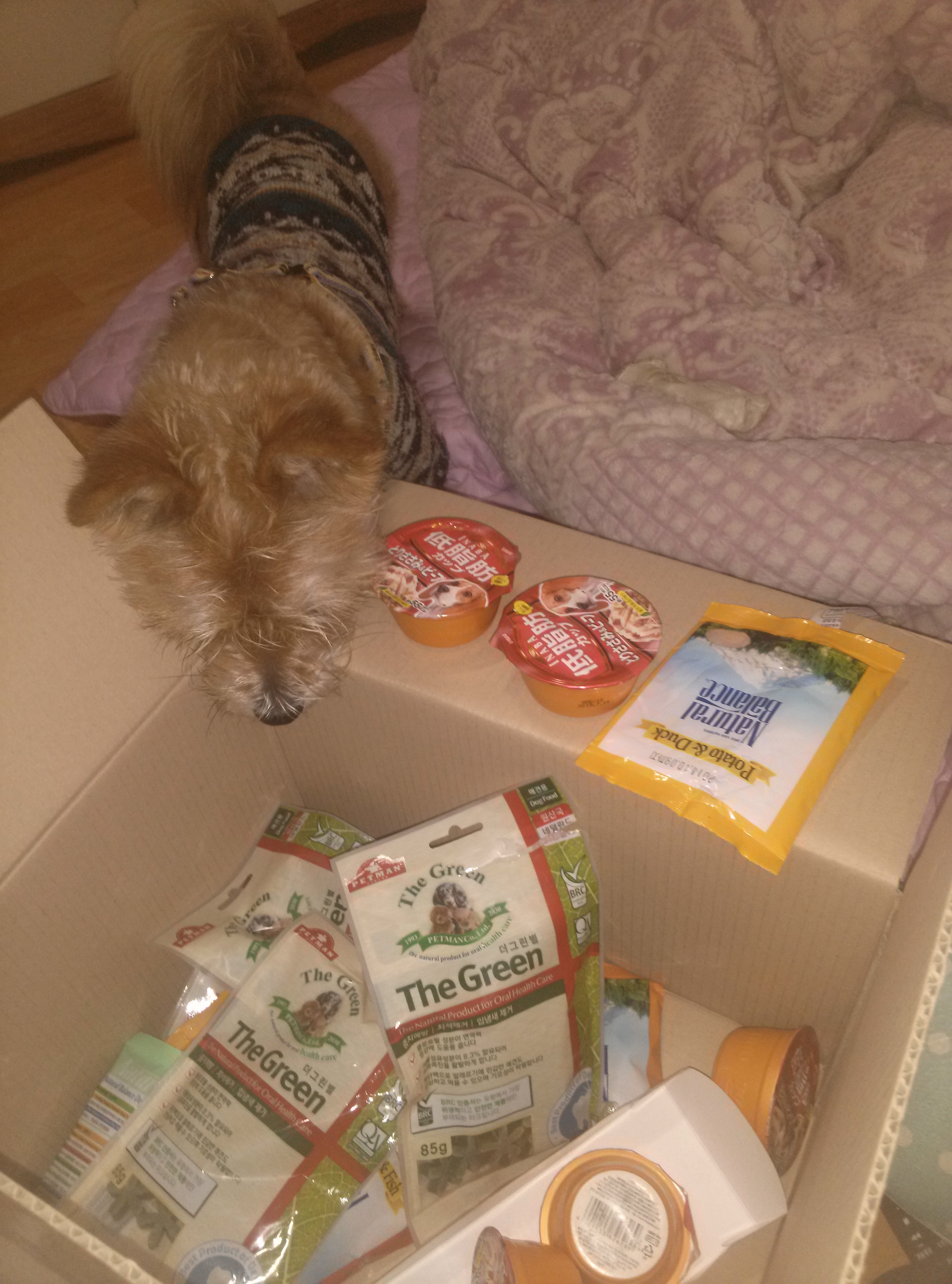 보내주신 선물 자~알 받았습니다*^^*