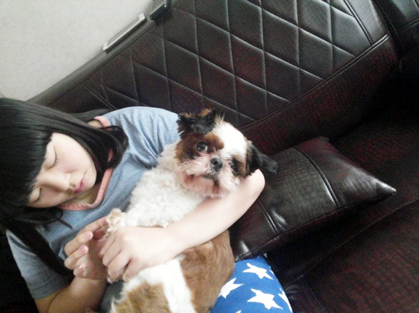 새로운 가족을 만난 뭉치 입니다.